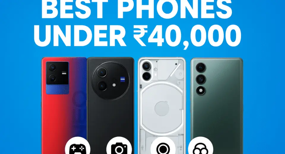 Brilliant 5G gaming smartphones under ₹40000 in 2025
