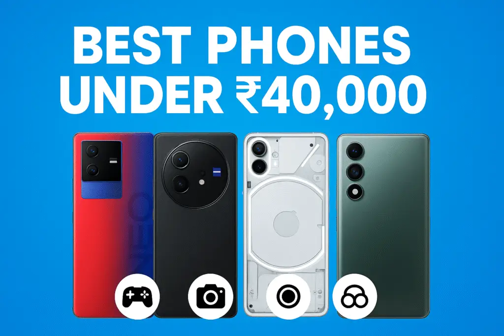 Brilliant 5G gaming smartphones under ₹40000 in 2025